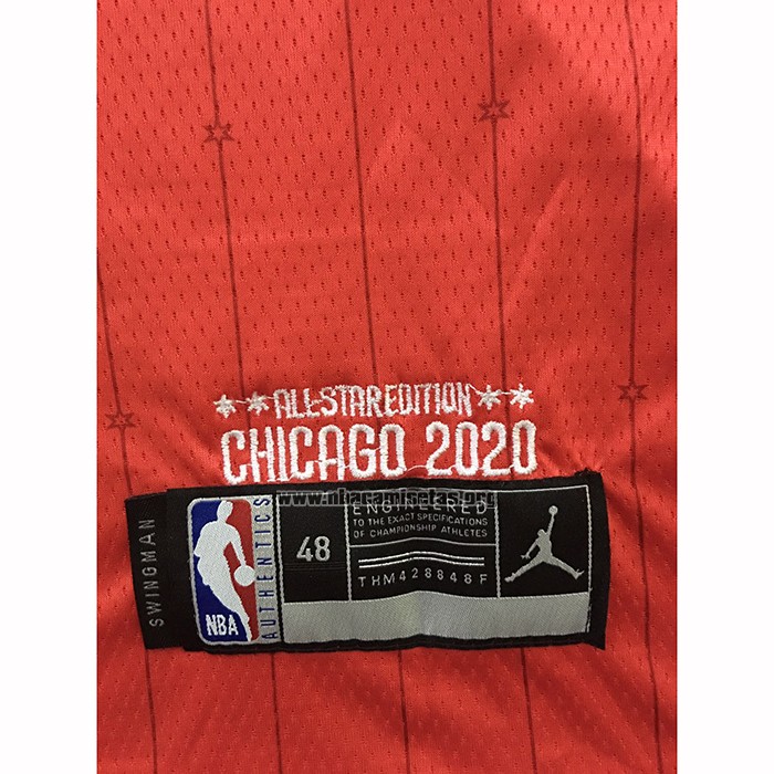 Camiseta All Star 2020 Los Angeles Clippers Kawhi Leonard NO 2 Rojo